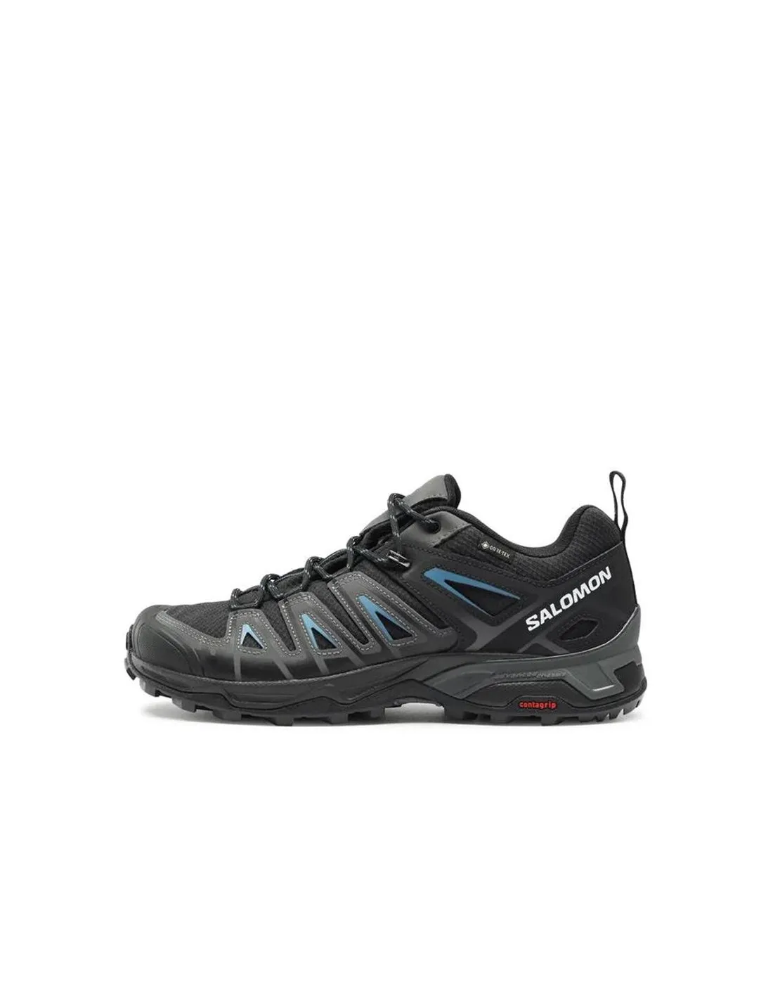 ZAPATILLAS DE MONTAñA SALOMON X ULTRA PIONEER GORETEX NEGRO/GRIS/AZUL HOMBRE
