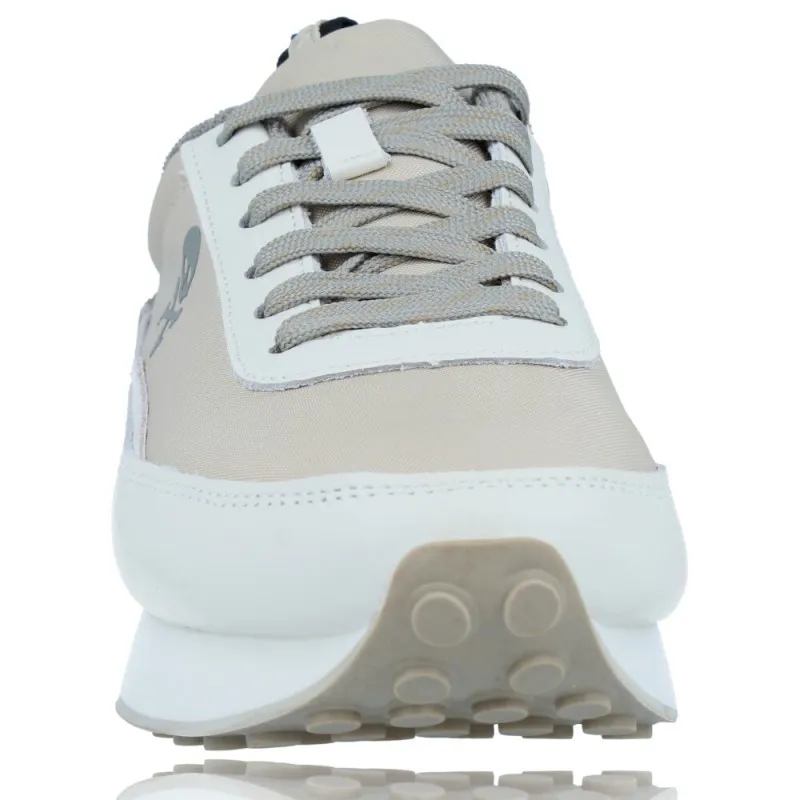 Zapatillas Deportivas Sneakers Casual de Piel para Mujeres de Scalpers 30013 Gina