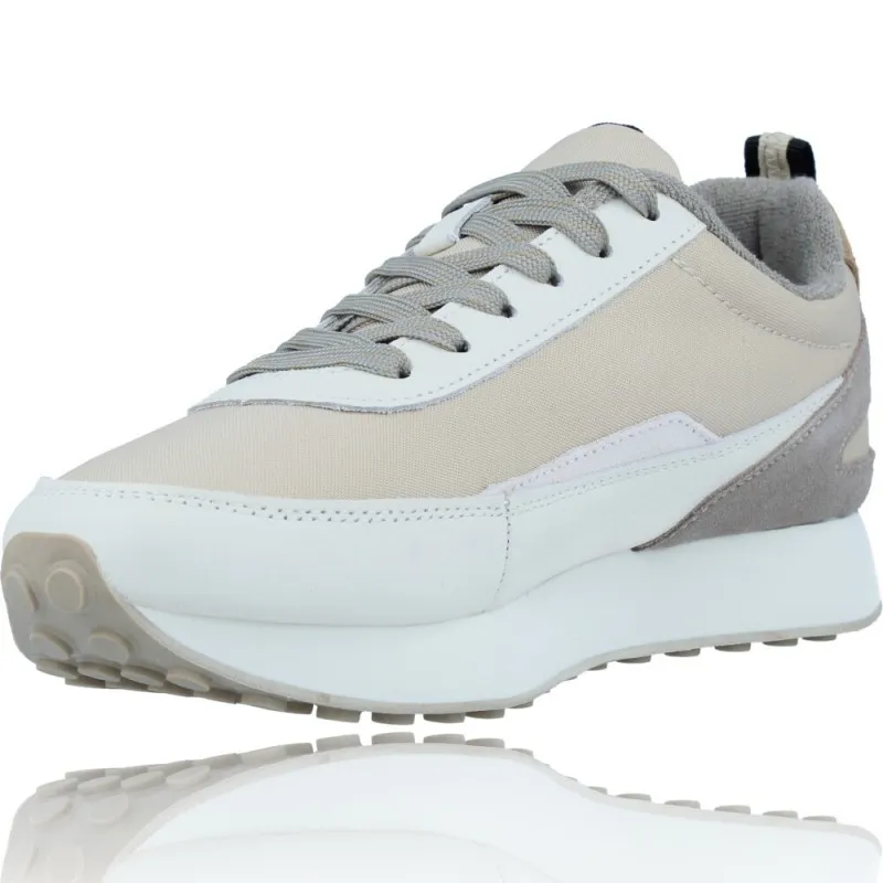 Zapatillas Deportivas Sneakers Casual de Piel para Mujeres de Scalpers 30013 Gina