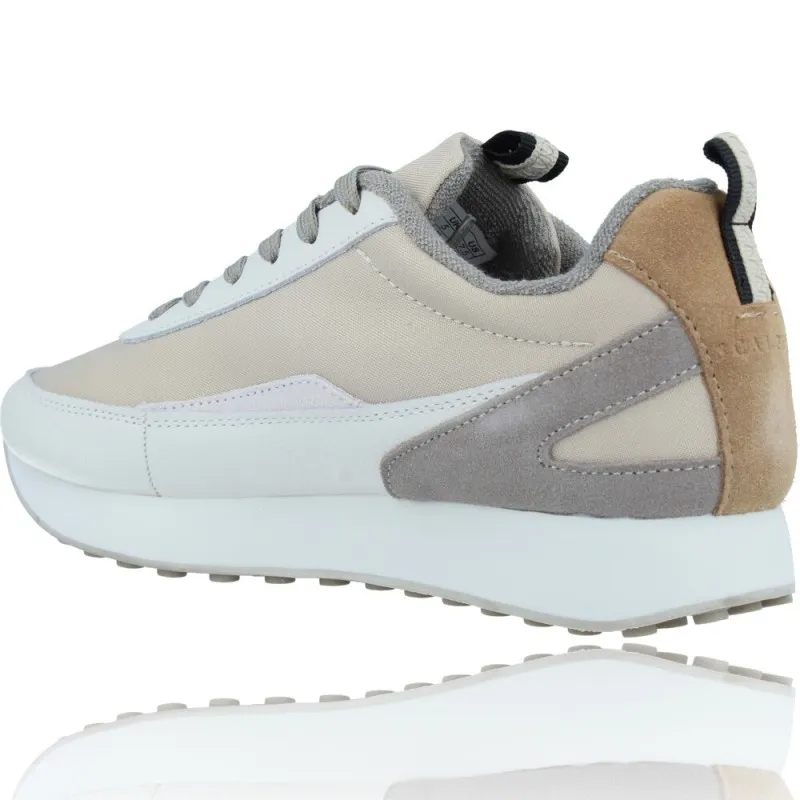 Zapatillas Deportivas Sneakers Casual de Piel para Mujeres de Scalpers 30013 Gina