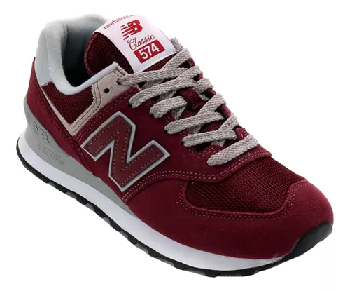 Zapatillas New Balance Mujer 574 Bordo Urbanas Full Empo2000