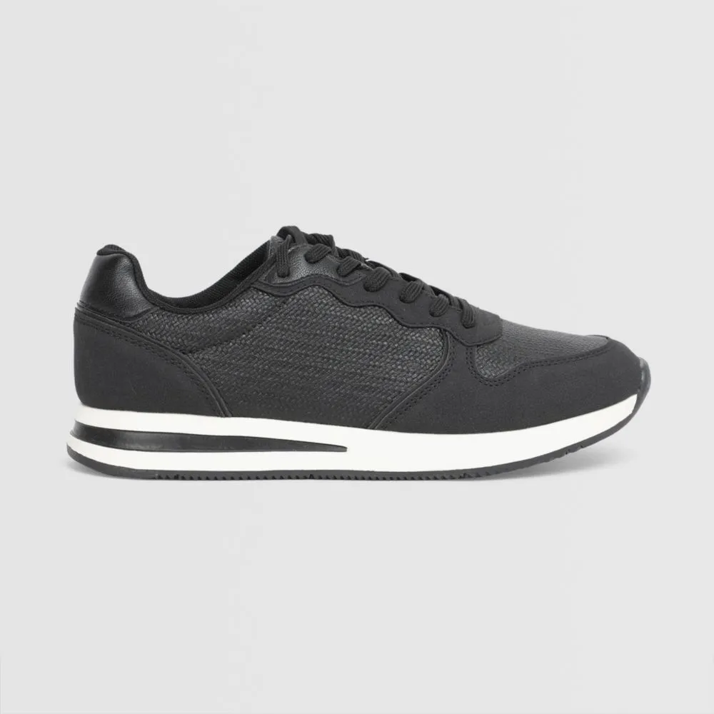 Zapatillas Urbanas Para Hombre Malabar Pu Catac Negro