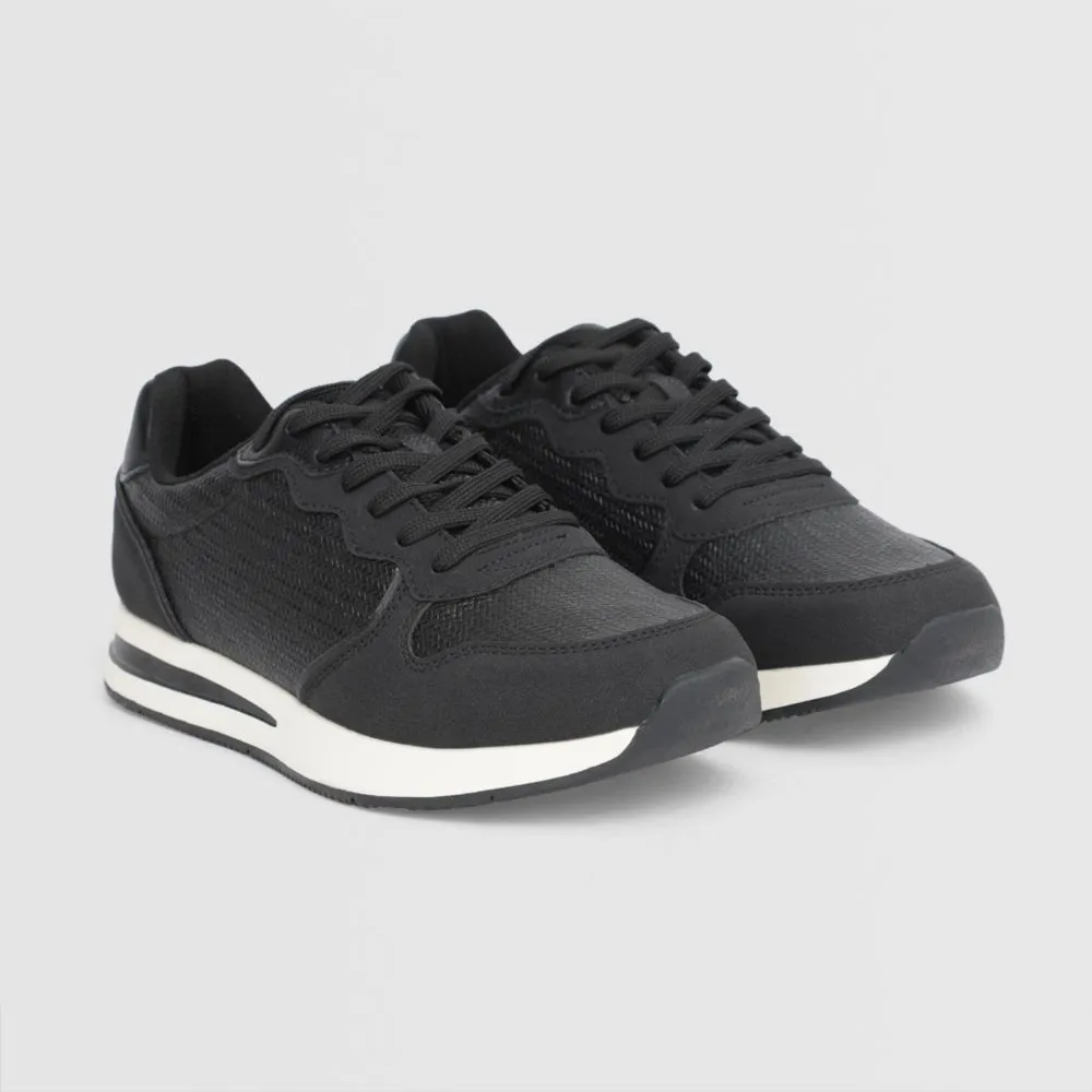 Zapatillas Urbanas Para Hombre Malabar Pu Catac Negro