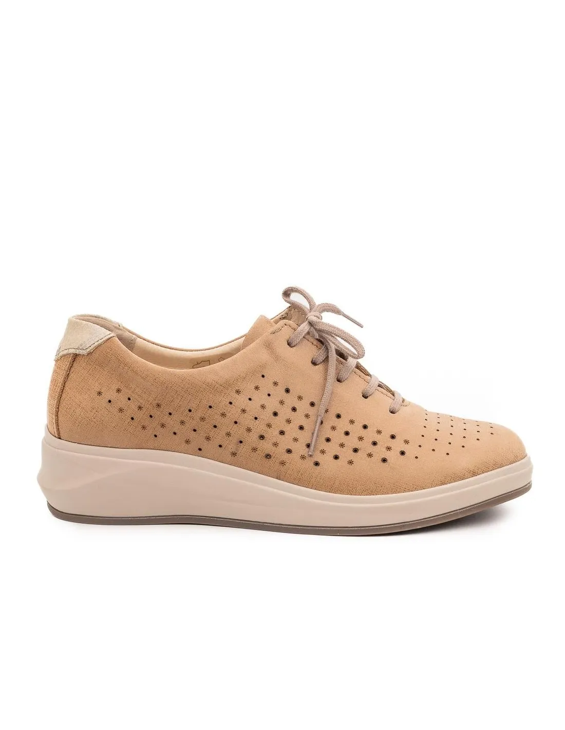 ZAPATO CASUAL MUJER SUAVE 3800 BEIGE