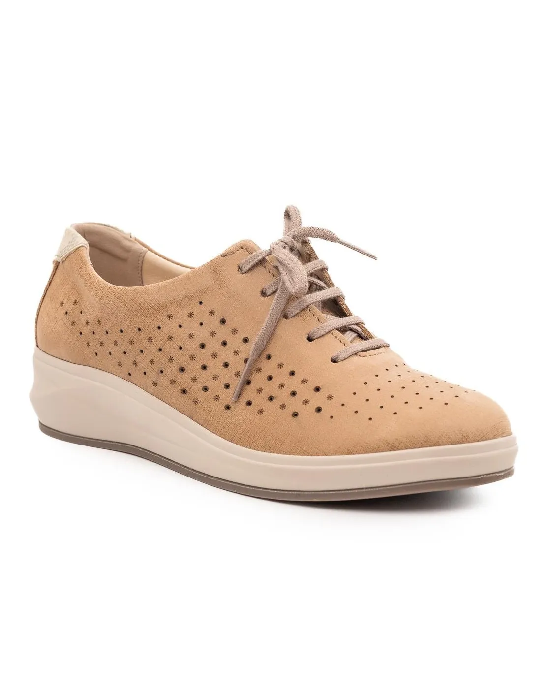 ZAPATO CASUAL MUJER SUAVE 3800 BEIGE