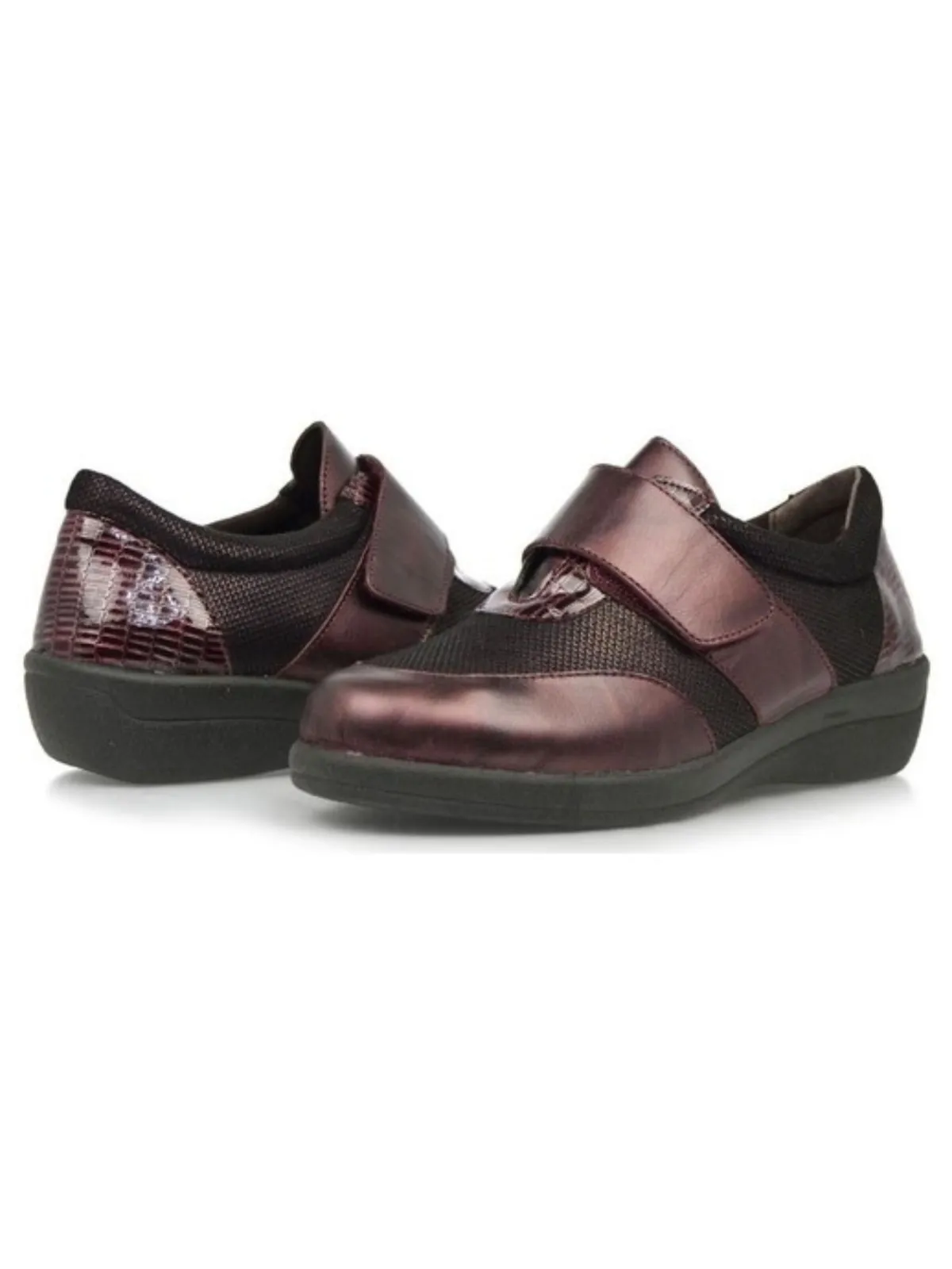 Zapato mujer acharolado con velcro Doctor Cutillas (43518)