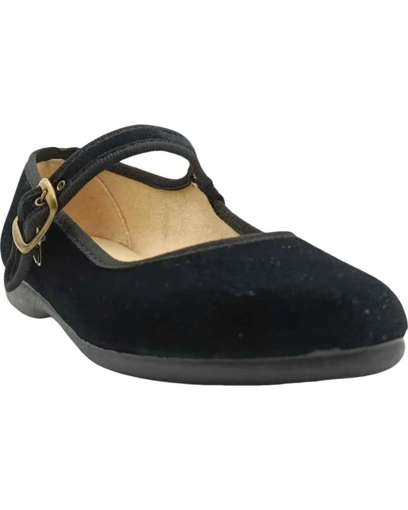 Zapatos TOKOLATE  de Niña M TERCIOPELO  NEGRO