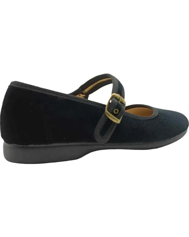 Zapatos TOKOLATE  de Niña M TERCIOPELO  NEGRO