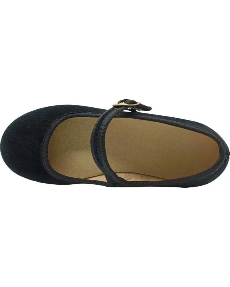 Zapatos TOKOLATE  de Niña M TERCIOPELO  NEGRO