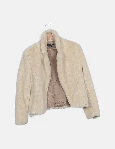Zara Chaqueta pelo beige