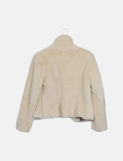 Zara Chaqueta pelo beige