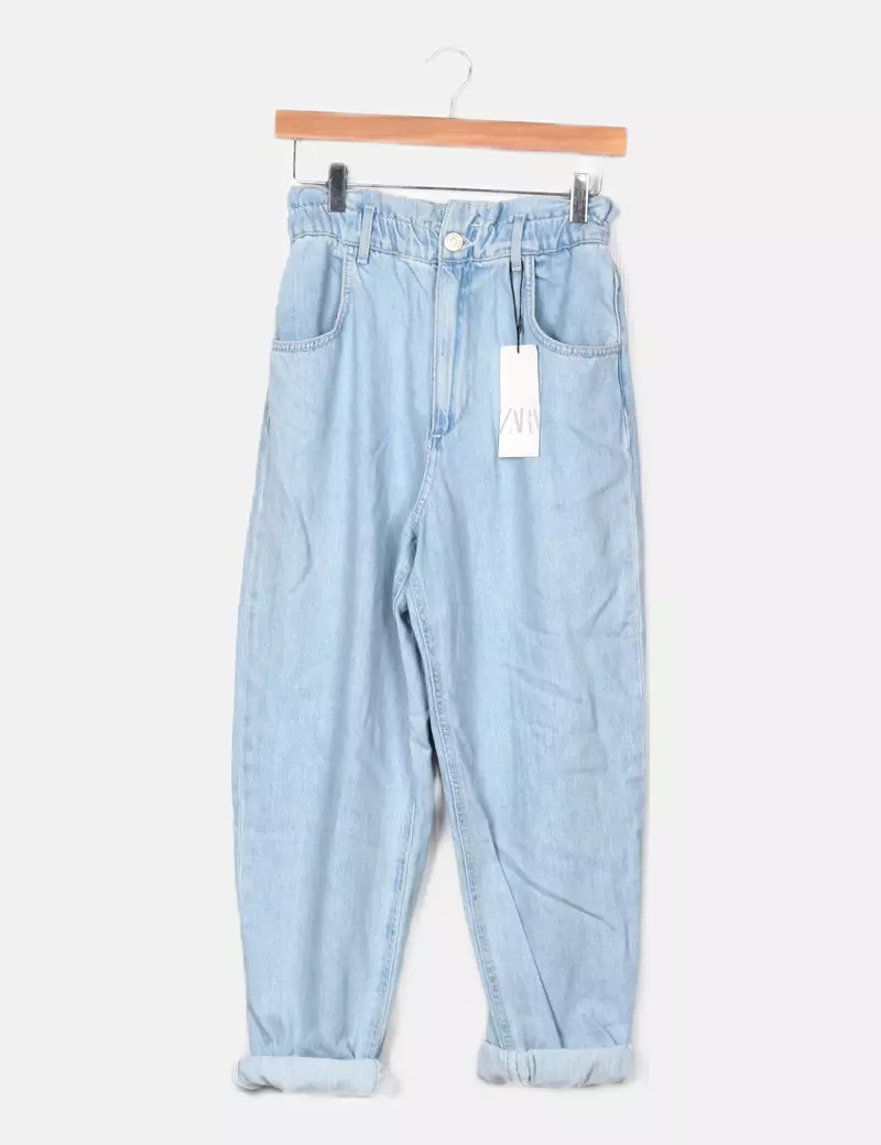 Zara Jeans azul baggy