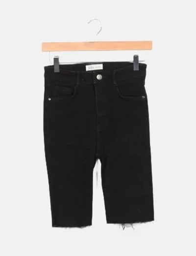 Zara Jeans biker negro