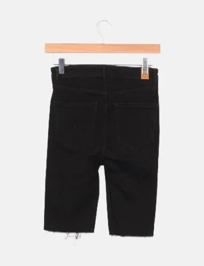 Zara Jeans biker negro