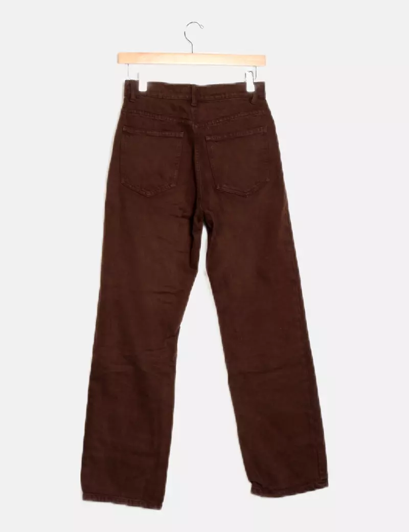 Zara Jeans denim marrón recto