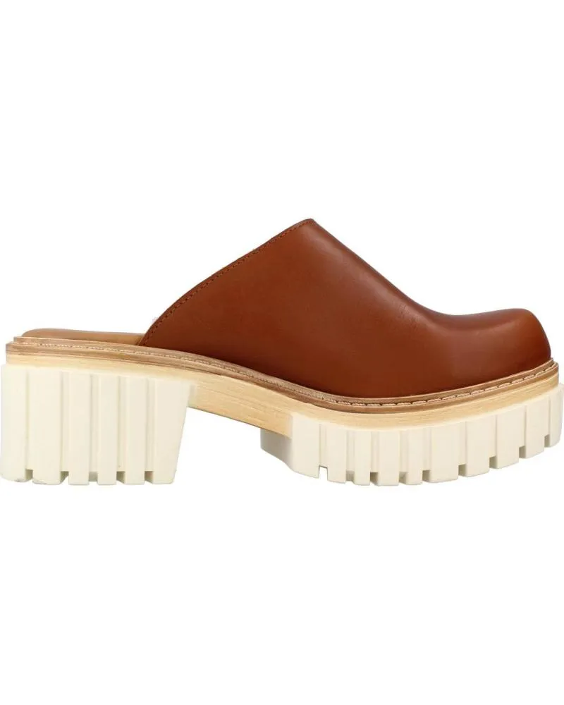 Zuecos de Mujer YELLOW LENA MARRON