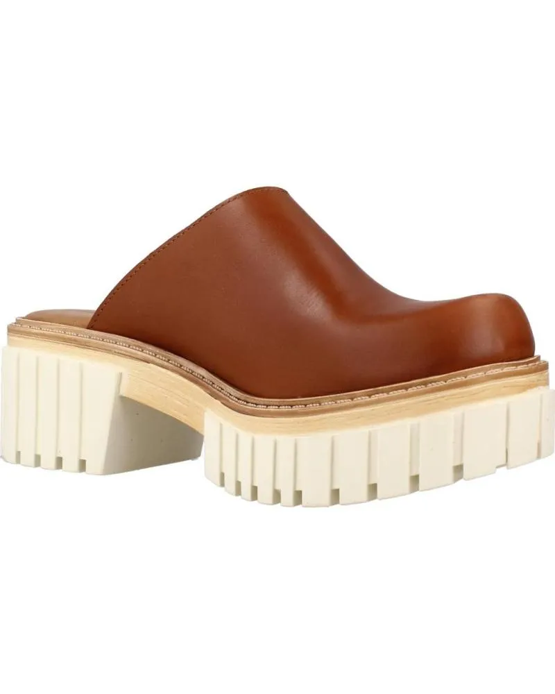Zuecos de Mujer YELLOW LENA MARRON